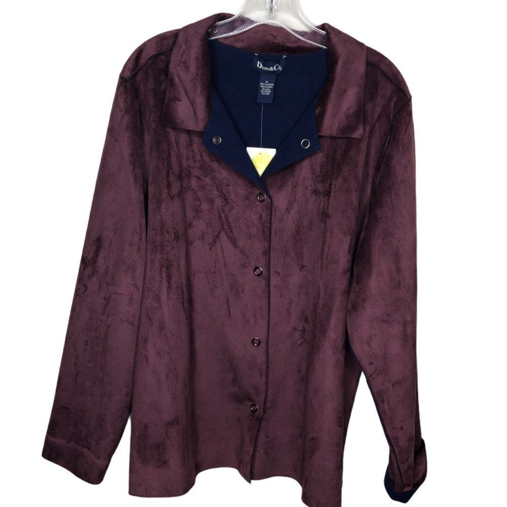 Denim &‎ Co. Fuzzy Jacket nwt